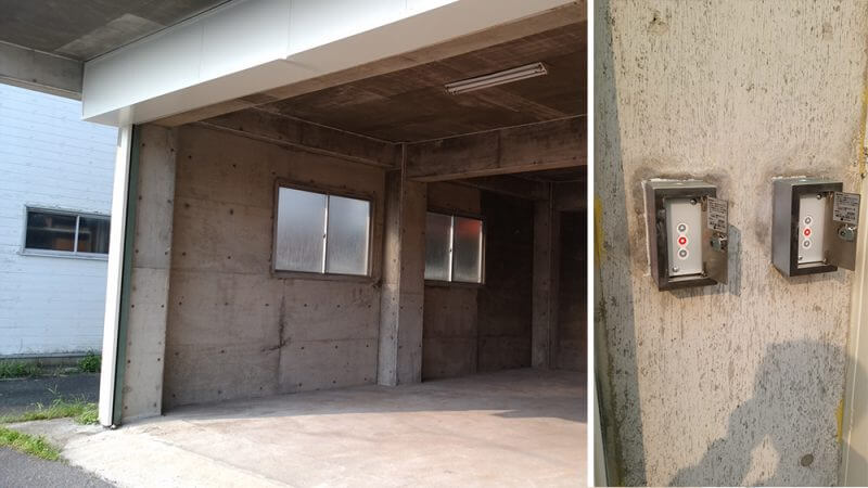 佐世保市勝海町シャッター倉庫写真